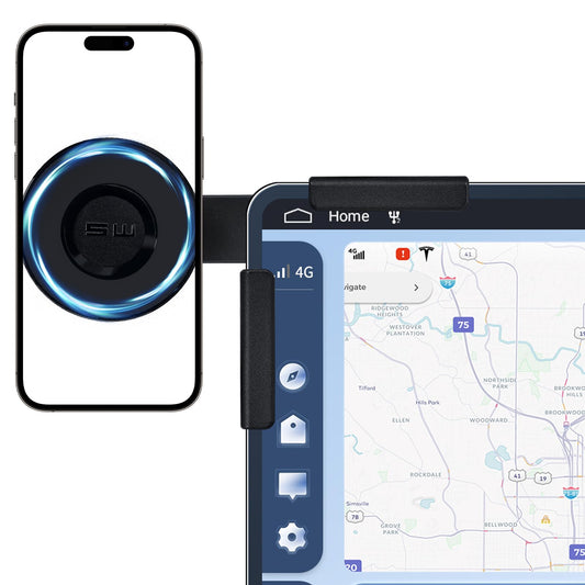 Magnetic Phone Mount for Tesla Model 3 & Model Y — MagSafe Compatible, 360° Adjustable