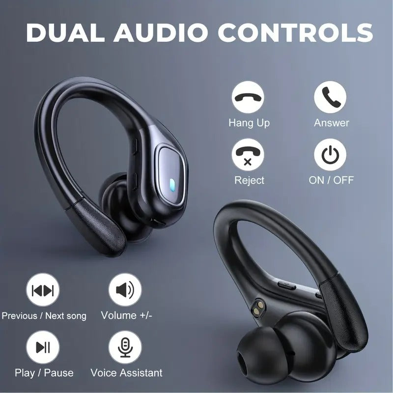 Wireless Noise Cancelling Earphones with LED Display