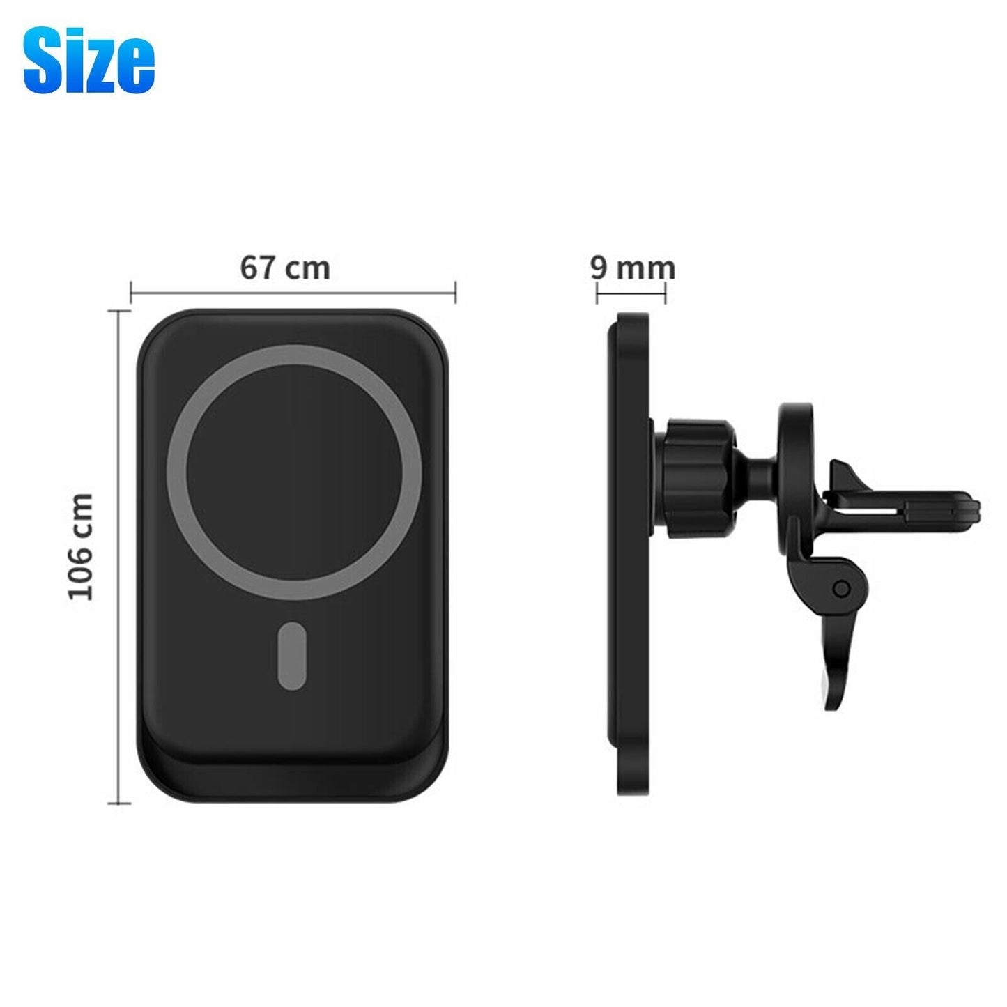 MagSafe Wireless Charger Car Mount for iPhone 12 13 14 Pro Max