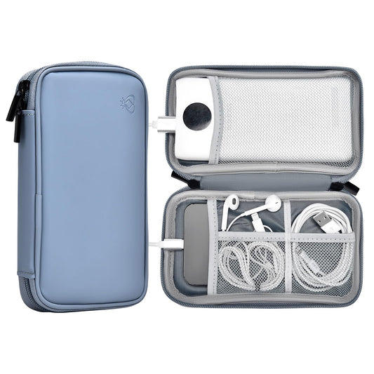 Power Bank Travel Organizer Case — Shockproof Leather Case for Anker, Jackery & More
