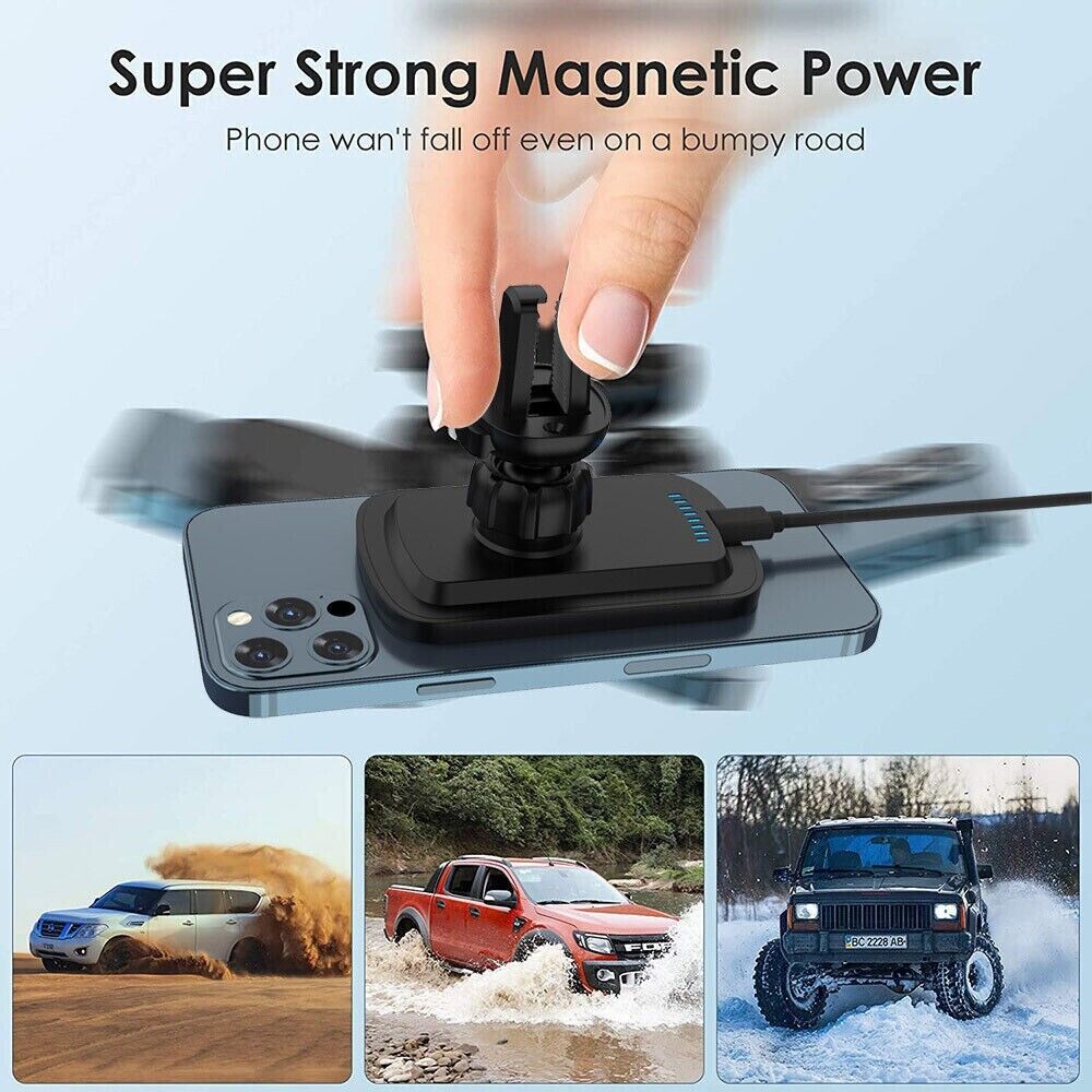 MagSafe Wireless Charger Car Mount for iPhone 12 13 14 Pro Max