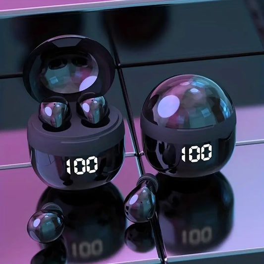 Mini Wireless Noise Cancelling Earbuds with LED Display