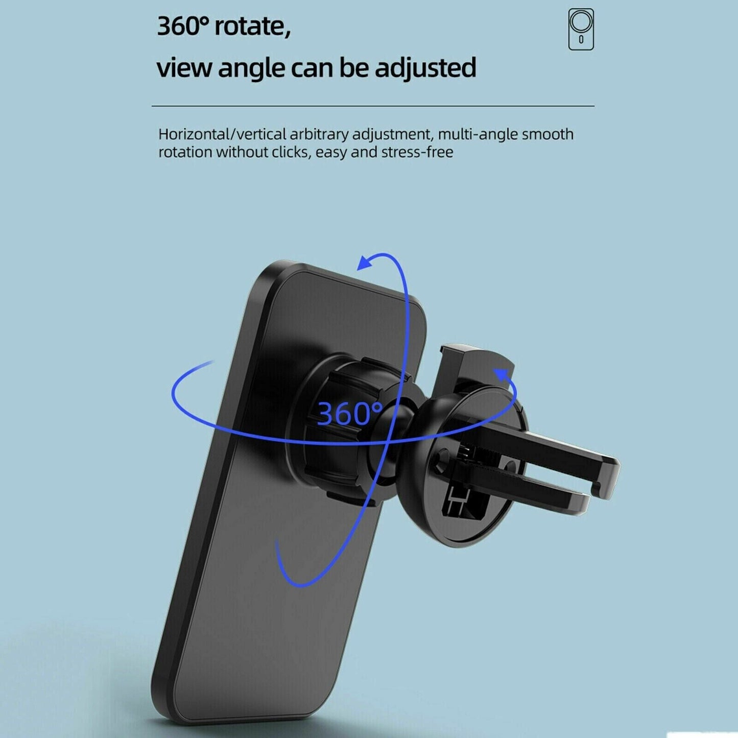 MagSafe Wireless Charger Car Mount for iPhone 12 13 14 Pro Max