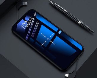 Mirror Wireless Power Bank — Sleek Portable Charger for iPhone & Android