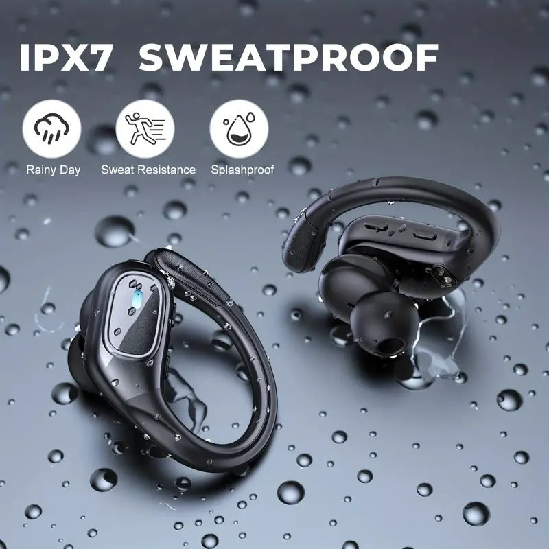 Wireless Noise Cancelling Earphones with LED Display