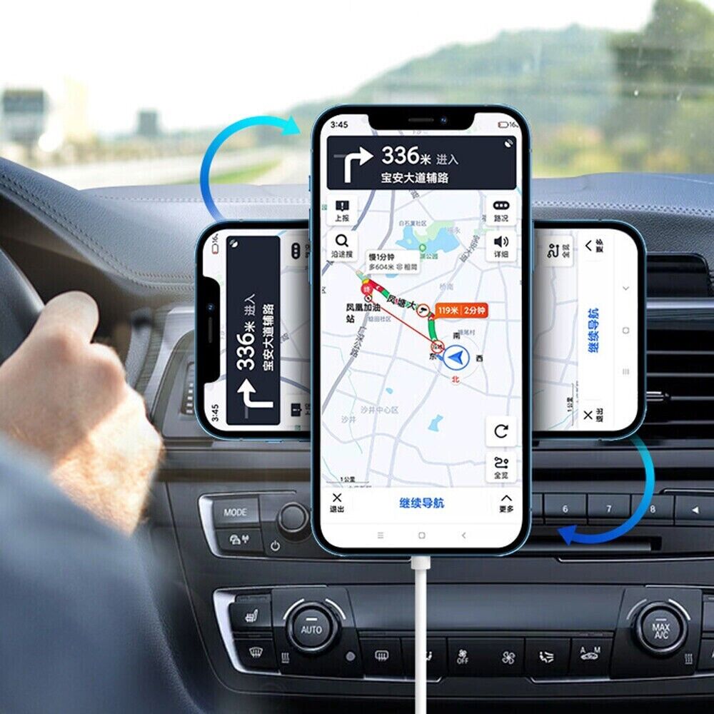 MagSafe Wireless Charger Car Mount for iPhone 12 13 14 Pro Max