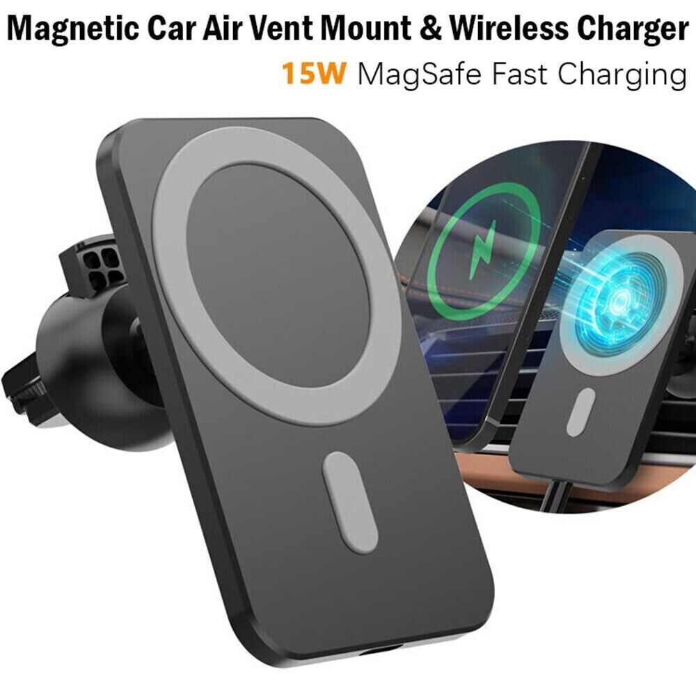 MagSafe Wireless Charger Car Mount for iPhone 12 13 14 Pro Max