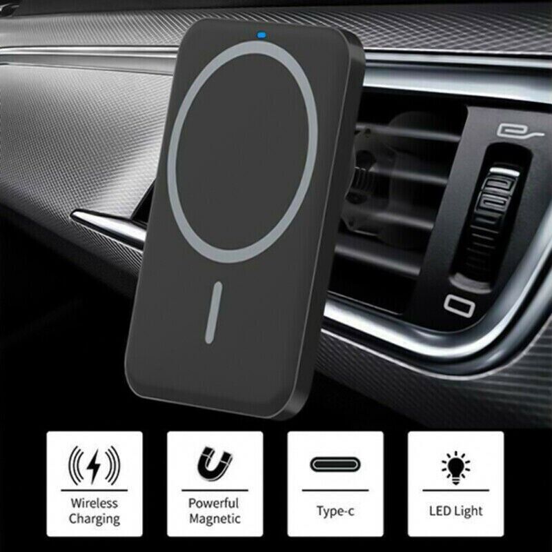 MagSafe Wireless Charger Car Mount for iPhone 12 13 14 Pro Max