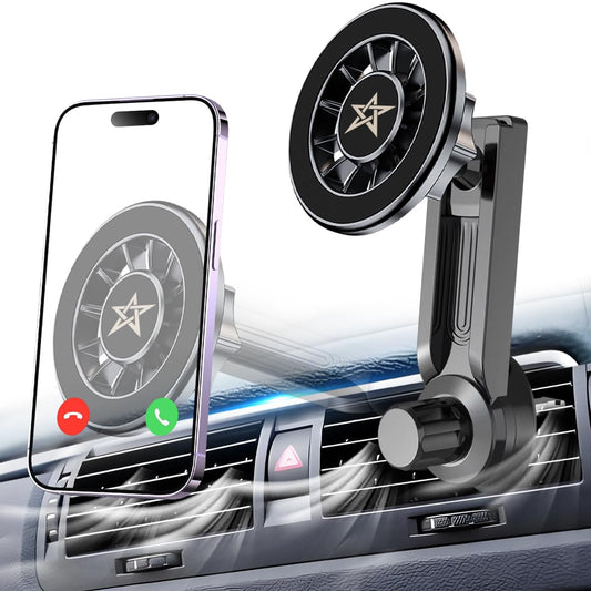 MagSafe Car Mount — 360° Rotation Strong Magnetic Phone Holder for iPhone 15 14 13 12